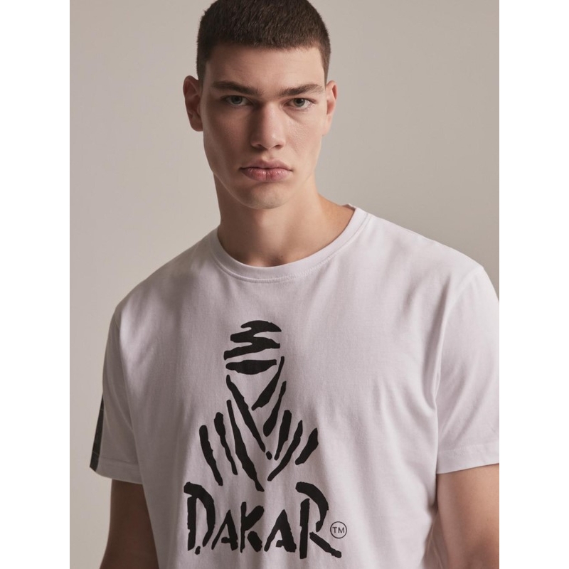 Тениска DAKAR DKR Лого 123 white разпродажба