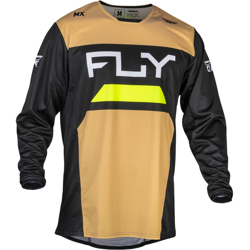 Мотокрос фланелка FLY Racing Kinetic Reload жълто-черно-флуоресцентно жълто