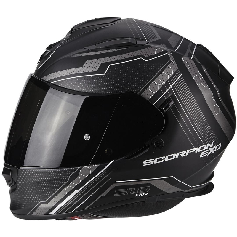 Integrální přilba na motorku Scorpion EXO-510 Air Sync černá matná-stříbrná výprodej