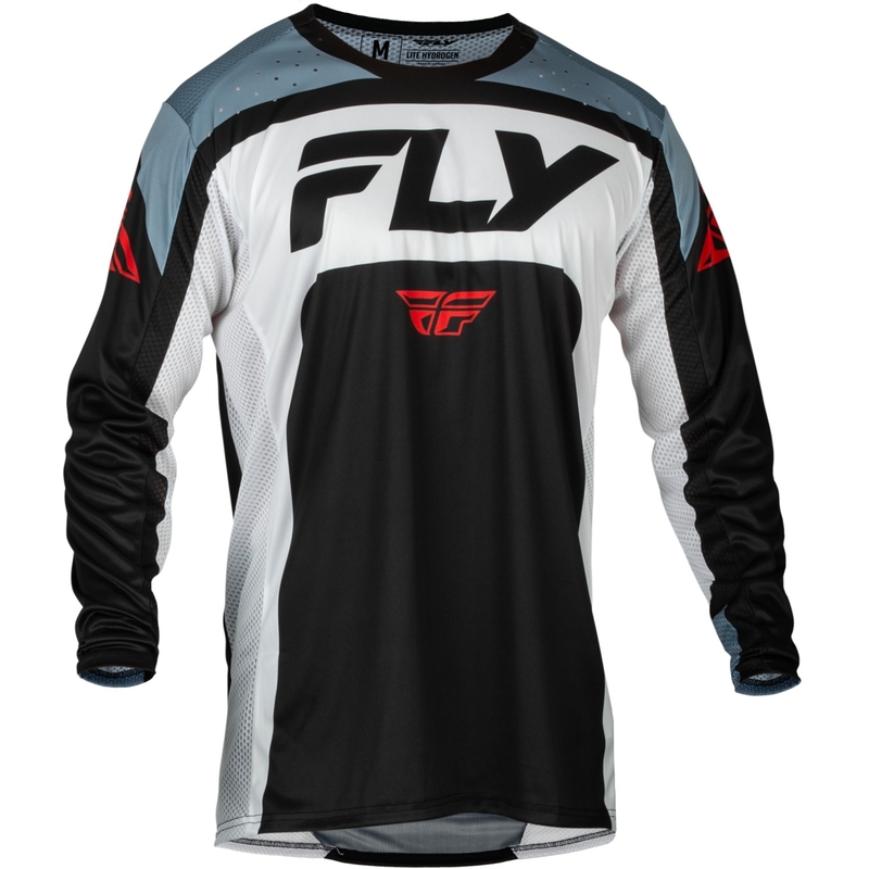 Motokrosový dres FLY Racing Lite 2024 černo-bílo-šedý 
