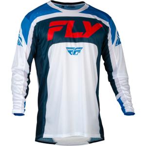 Тениска за мотокрос FLY Racing Lite 2024 червено-бяло-синьо разпродажба