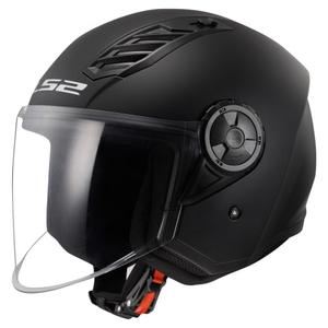 LS2 OF616 Airflow II Solid Matte Black Отворена мотоциклетна каска