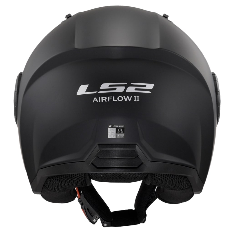 LS2 OF616 Airflow II Solid Matte Black Отворена мотоциклетна каска