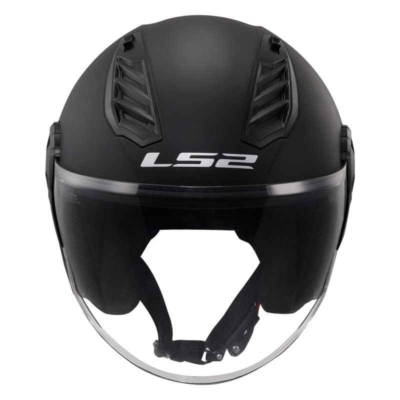 LS2 OF616 Airflow II Solid Matte Black Отворена мотоциклетна каска