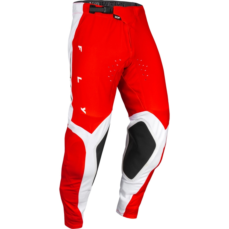 Мотокрос панталони FLY Racing Evolution DST червено-бели,
