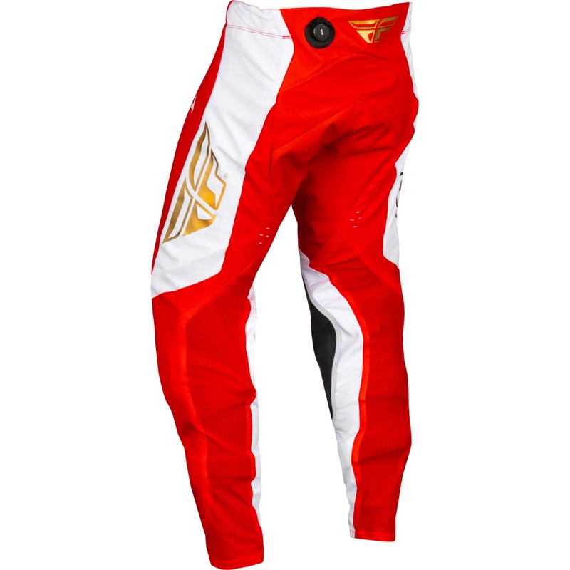 Мотокрос панталони FLY Racing Evolution DST червено-бели,