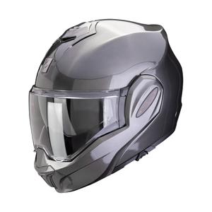 Scorpion EXO-TECH EVO PRO SOLID метално сива каска с накланяне