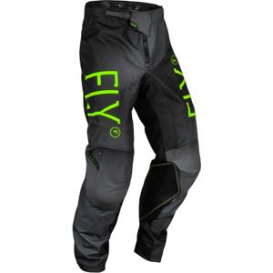 Детски панталони за мотокрос FLY Racing Kinetic Prodigy 2024 black-fluo green-blue разпродажба