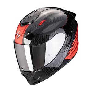 Интегрална мотоциклетна каска Scorpion EXO-1400 EVO II AIR LUMA черно-червена