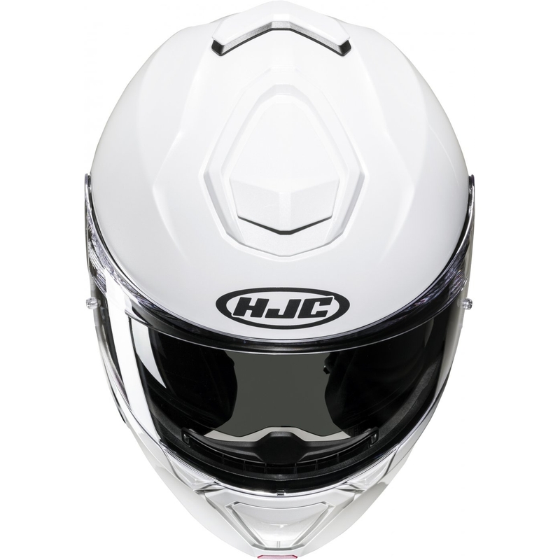 HJC i91 Solid pearl white обръщаща се мотоциклетна каска