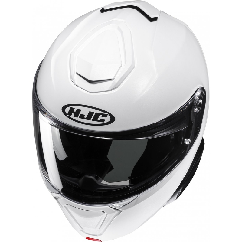 HJC i91 Solid pearl white обръщаща се мотоциклетна каска