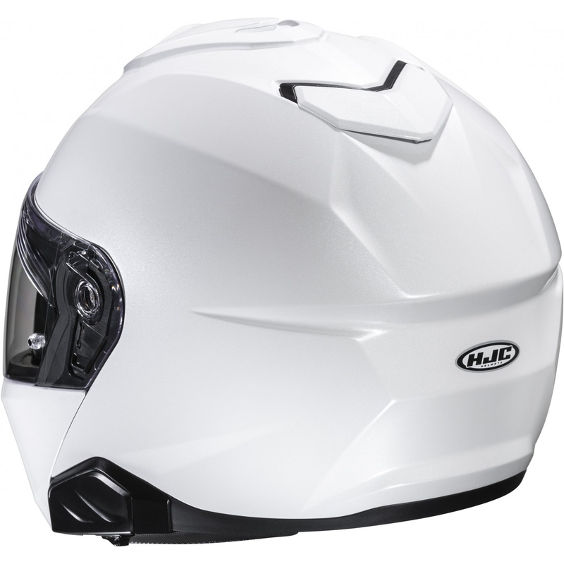 HJC i91 Solid pearl white обръщаща се мотоциклетна каска