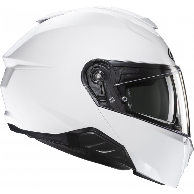 HJC i91 Solid pearl white обръщаща се мотоциклетна каска