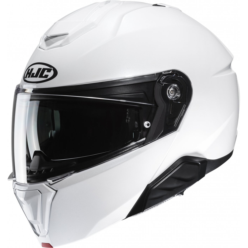 HJC i91 Solid pearl white обръщаща се мотоциклетна каска