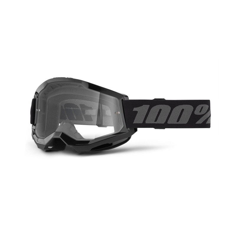 Очила за мотокрос 100% STRATA 2 New black (clear plexi)