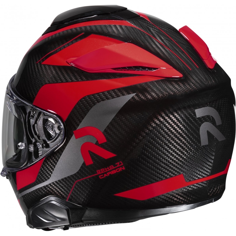 HJC RPHA 71 Carbon Hamil MC1 Черно-червена интегрална мотоциклетна каска