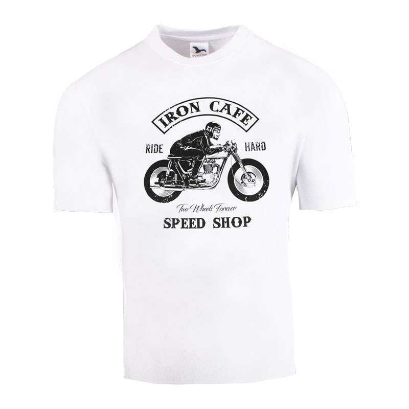 Тениска RSA Iron Cafe II бяла
