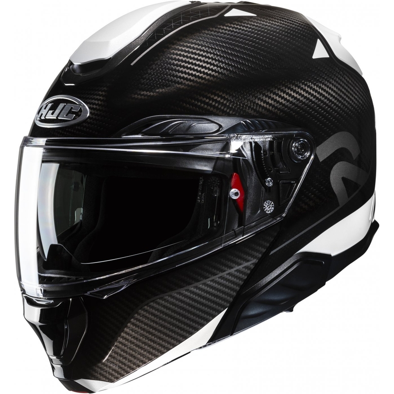 Сгъваема мотоциклетна каска HJC RPHA 91 CARBON Noela MC5 черно-бяла