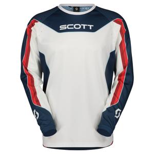 Мотокрос тениска Scott EVO DIRT червено и бяло