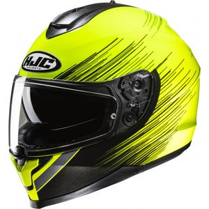HJC C70N Sway MC3H черно-флуорово жълта интегрална мотоциклетна каска