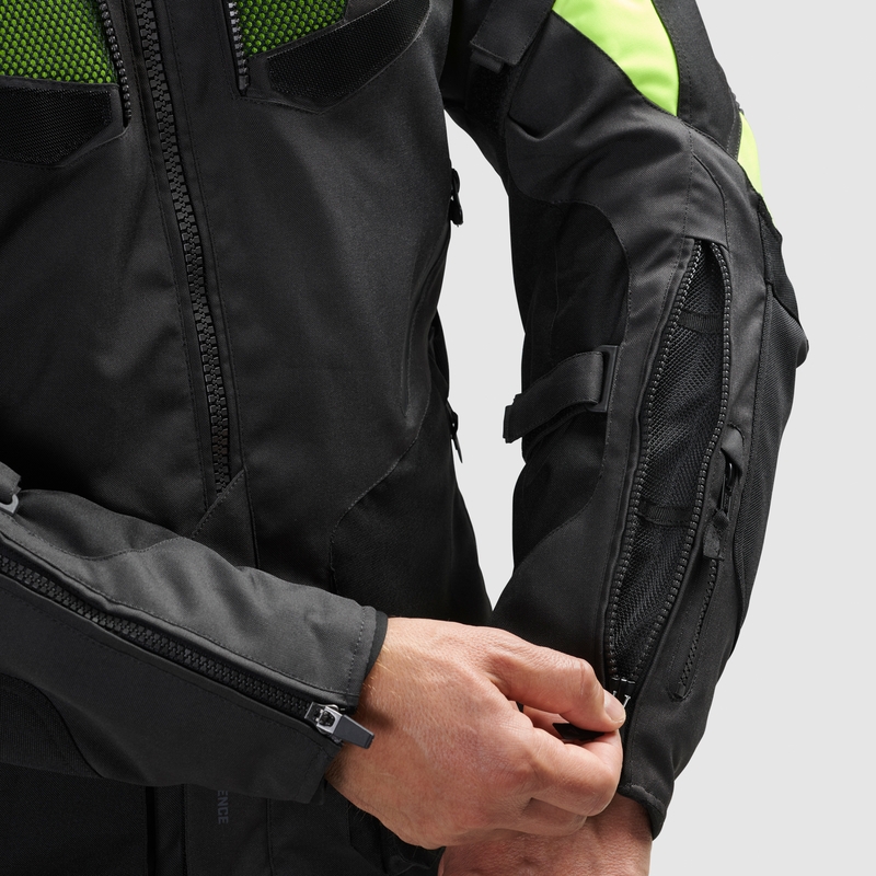 Мотоциклетна куртка Rebelhorn Hiker IV black-anthracite-fluo yellow