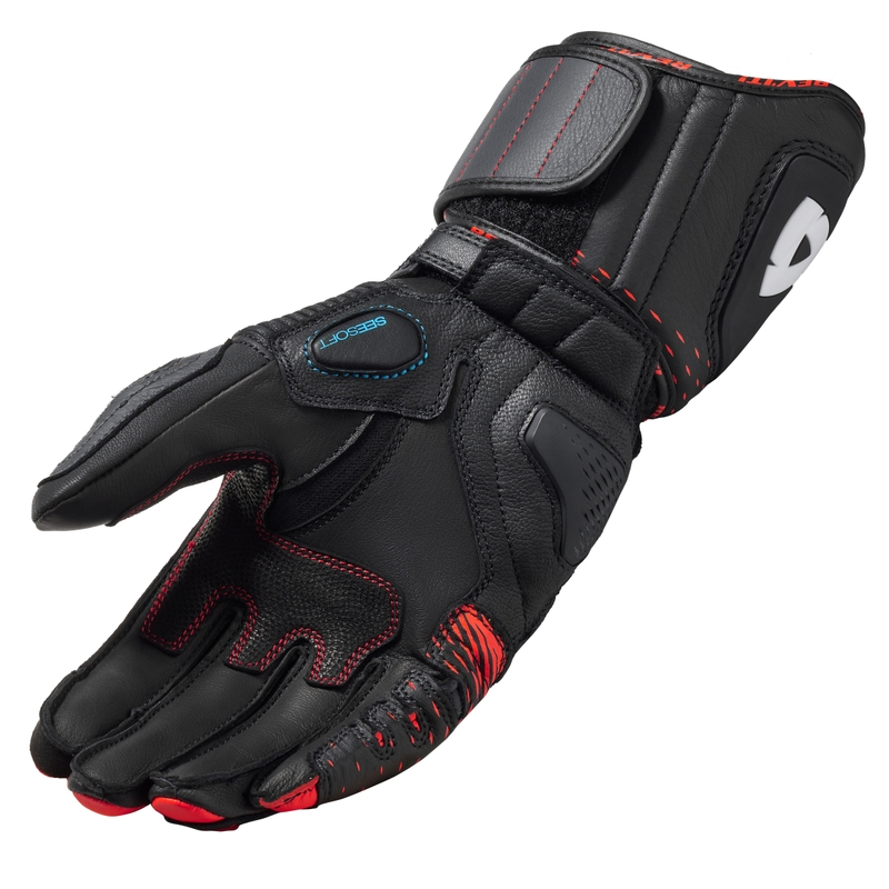 Ръкавици за мотоциклет Revit Control black-fluo red