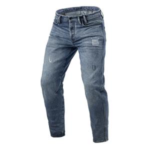 Revit Rilan TF Mid Vintage Blue Дънки с изрязани краища за мотоциклет