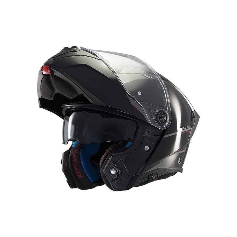 MT ATOM 2 SV SOLID A1 мотоциклетна каска лъскава черна