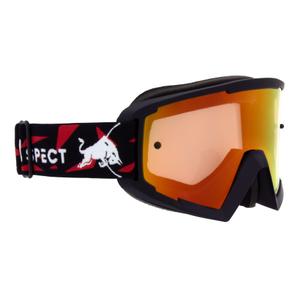 Очила за мотокрос Red Bull Spect WHIP черни с червено-жълти лещи