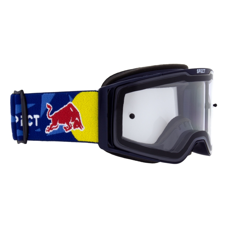 Очила за мотокрос Red Bull Spect TORP сини с прозрачни лещи