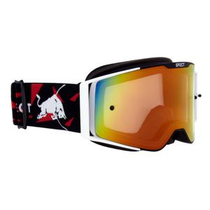 Очила за мотокрос Red Bull Spect TORP черно-бели с червена леща