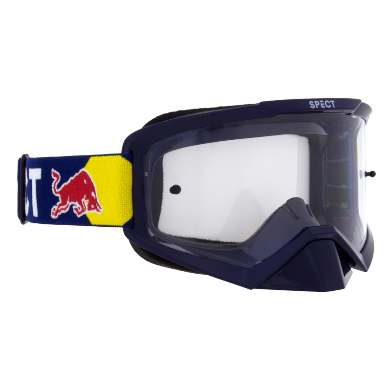 Очила за мотокрос Red Bull Spect EVAN сини с прозрачни лещи