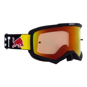 Очила за мотокрос Red Bull Spect EVAN черни с червено-жълти лещи