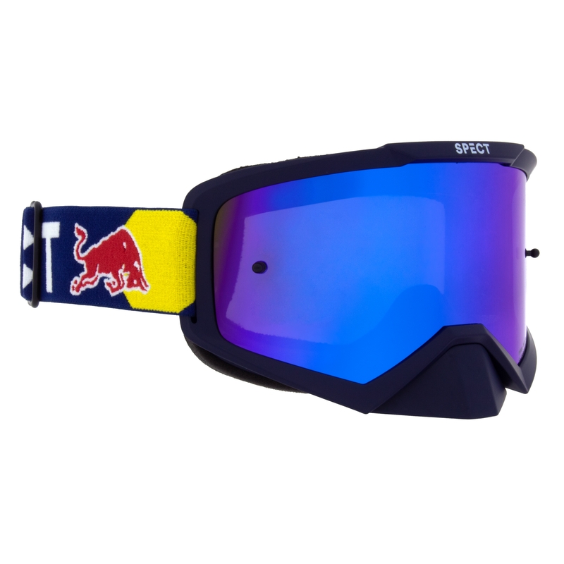 Очила за мотокрос Red Bull Spect EVAN тъмно сини със сини лещи