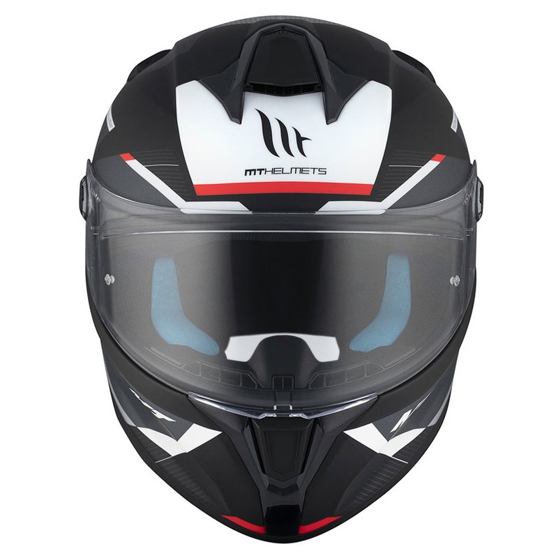 MT TARGO S KAY B2 интегрална мотоциклетна каска матова черно-сиво-бяла