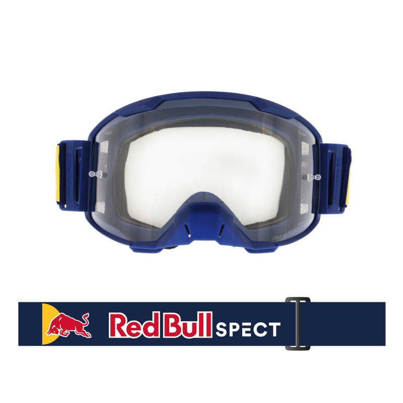 Очила за мотокрос Red Bull Spect STRIVE S тъмно сини с прозрачни лещи