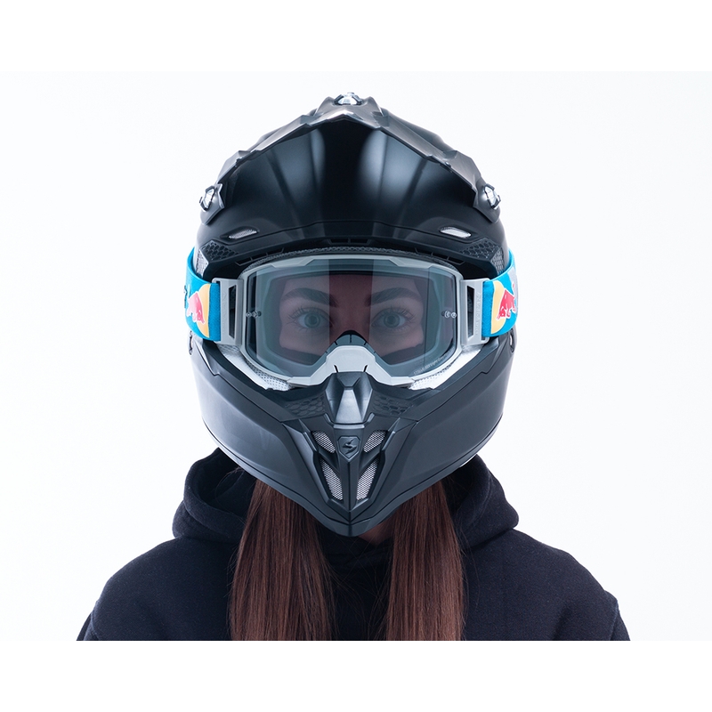Очила за мотокрос Red Bull Spect STRIVE S сиви с опушено стъкло