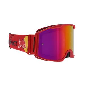 Очила за мотокрос Red Bull Spect STRIVE S червени с лилави лещи