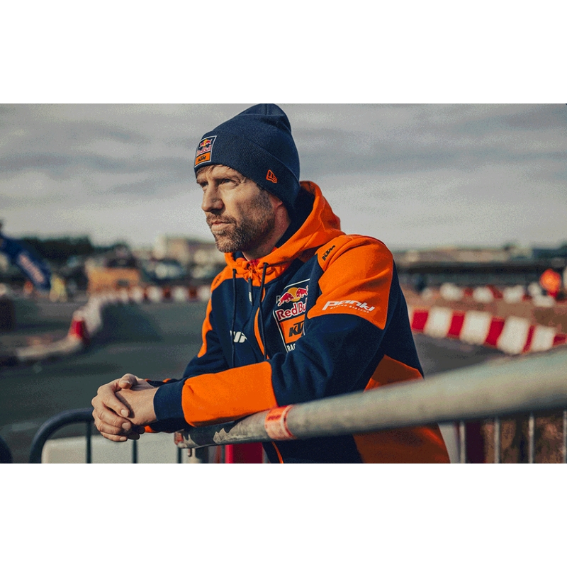 KTM Replica Team качулка синьо-оранжева