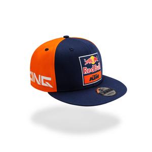 Шапка с права козирка KTM Replica синьо-оранжева