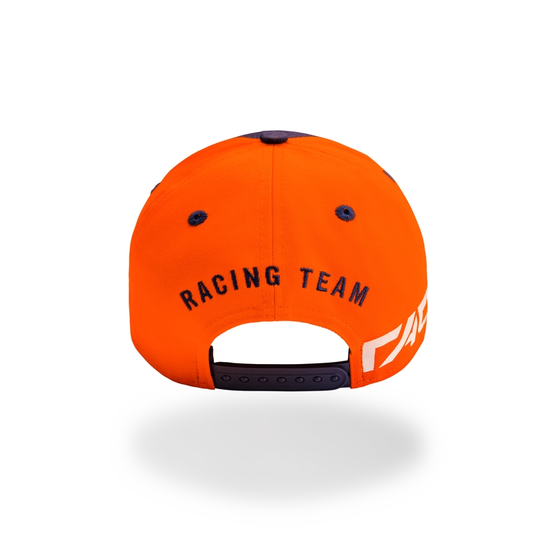 Шапка с права козирка KTM Replica синьо-оранжева