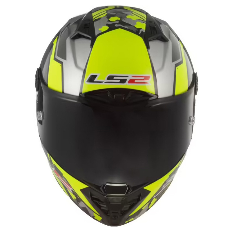 LS2 FF805 Thunder Carbon Space флуо жълто-сива интегрална мотоциклетна каска