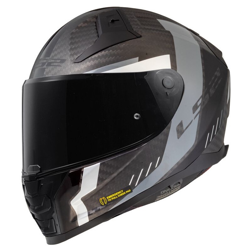 Integrální přilba na motorku LS2 FF811 Vector II Carbon Grid černo-šedá matná