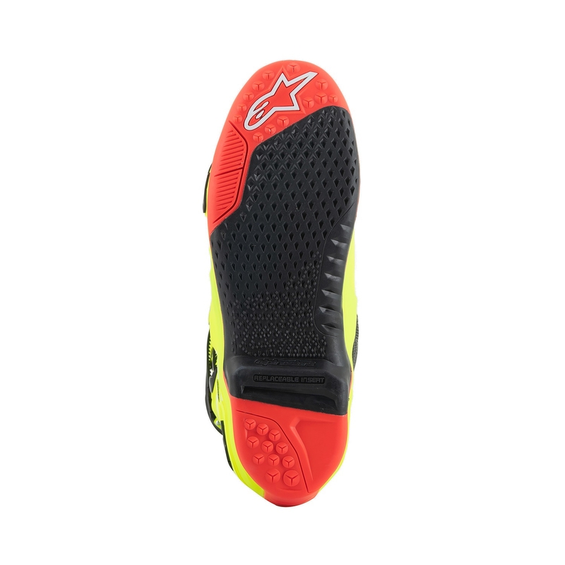 Мотоциклетни ботуши Alpinestars Tech 10, жълти, флуоресцентни, черни, флуоресцентни