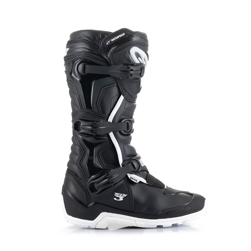 Мотоциклетни ботуши Alpinestars Tech 3 Enduro, водоустойчиви, черно-бели