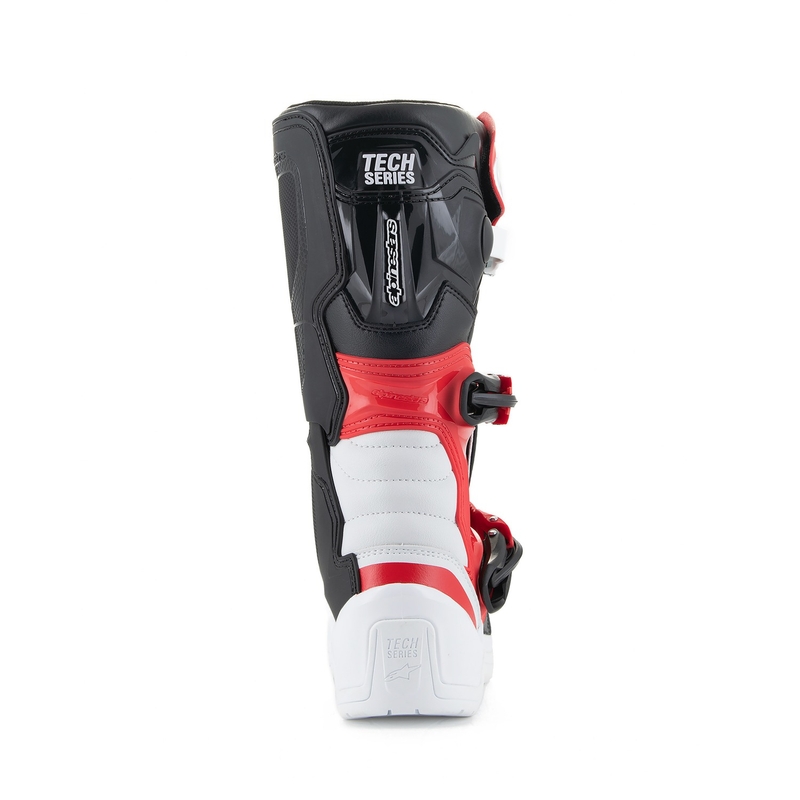 Alpinestars Tech 3S Youth White-Black-Red Детски мотоциклетни ботуши