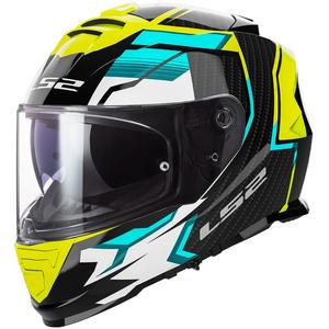 LS2 FF800 Storm II Tracker черно-флуорово жълта интегрална мотоциклетна каска