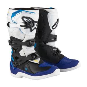 Alpinestars Tech 3S Youth 2024 White-Black-Blue Детски мотоциклетни ботуши