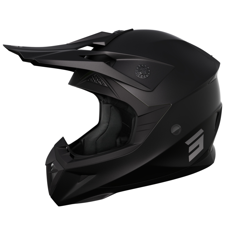 Мотокрос каска Shot Pulse Solid 2.0 black matte