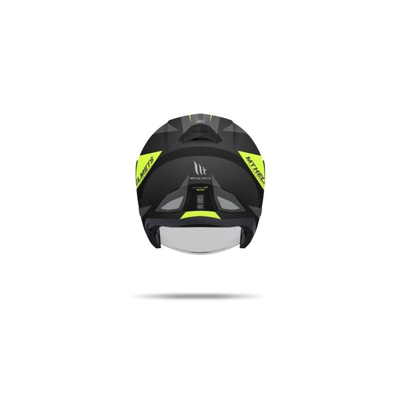 Přilba na motorku otevřená MT Thunder SV Jet Wing černá matná-fluo žlutá výprodej